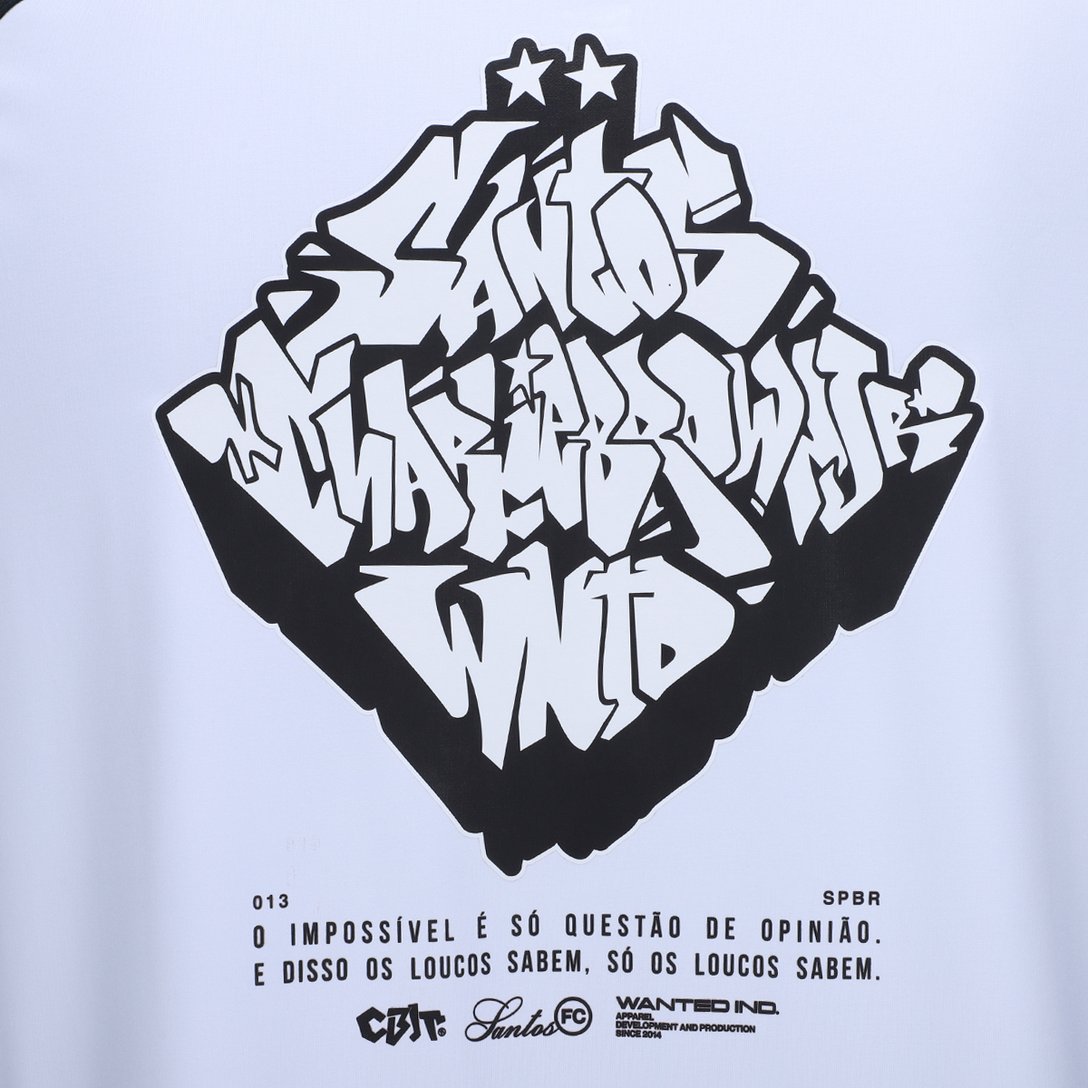 Camiseta Santos Som das Ruas Masculina - Branco